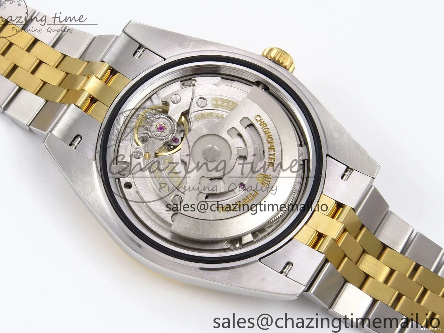 1220 Vibrant DateJust 41 126333 EWEF Best Edition YG Stick Dial on SS YG Jubilee Bracelet A 990